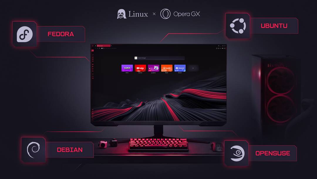 Opera GX Arrives on Linux: Gaming Browser, VPN & Ad Block