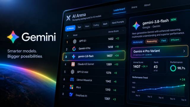 Google Gemini 4 Pro Surfaces on Arena as gemini-3.8-flash