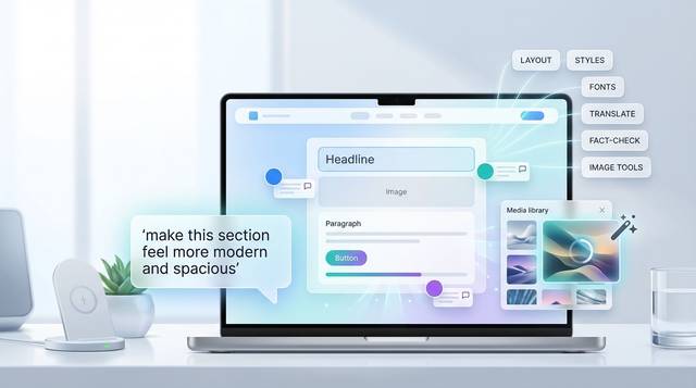 WordPress.com AI Assistant: Natural-Language Website Editing, Image Tools, and Built-In Collaboration
