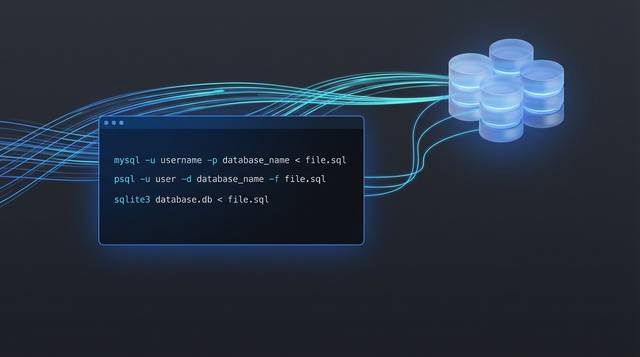 Import an SQL File Into an Existing Database Using CLI