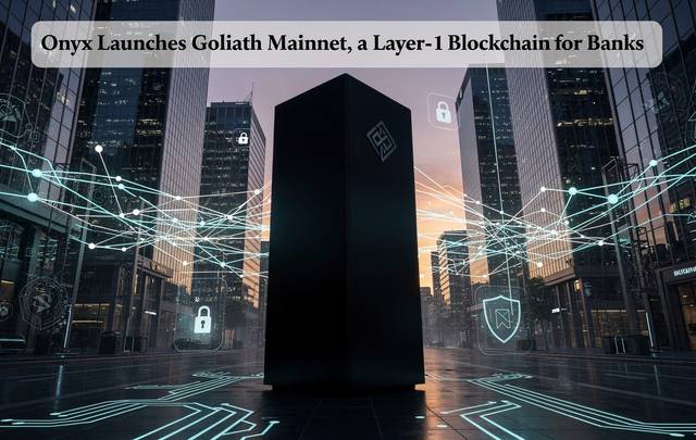 Onyx Launches Goliath Mainnet, a Layer-1 Blockchain for Banks