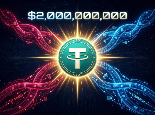 Tether Mints $2 Billion USDT on Tron and Ethereum in a Single Day