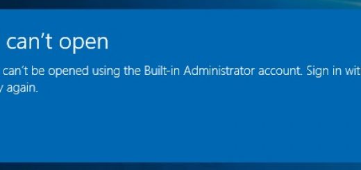 Microsoft edge cant be opened using the built in administrator account
